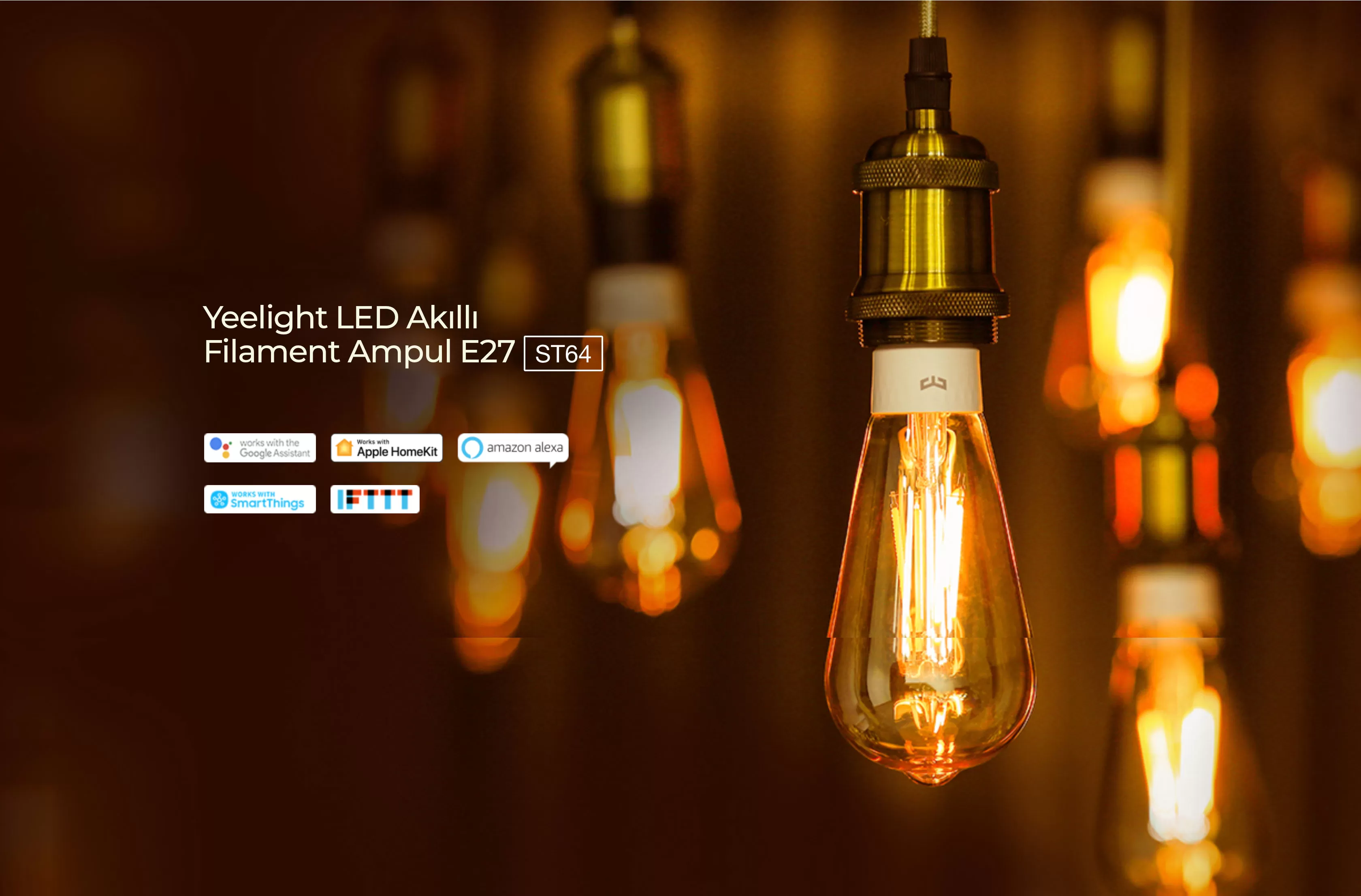 Yeelight ST64 LED Akıllı Filament Ampul E27