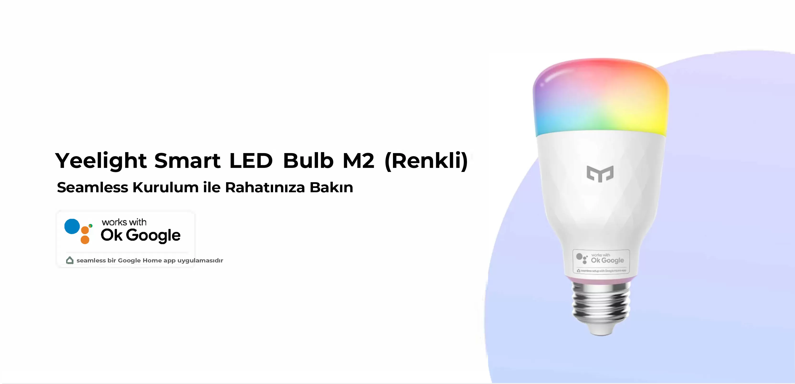 Yeelight M2 LED Akıllı Ampul E27 (Renkli)