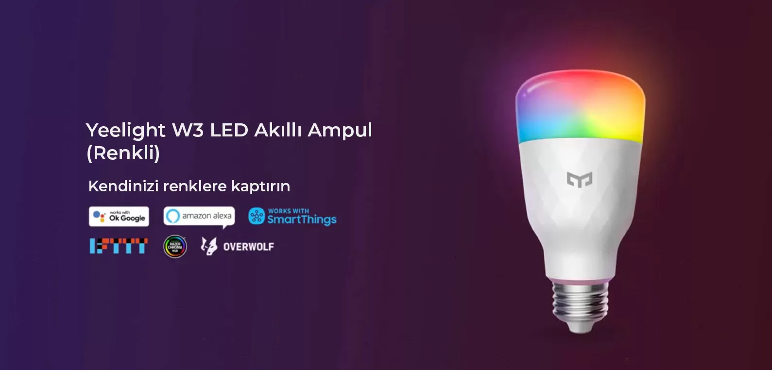 Yeelight W3 LED Akıllı Ampul E27 (Renkli)