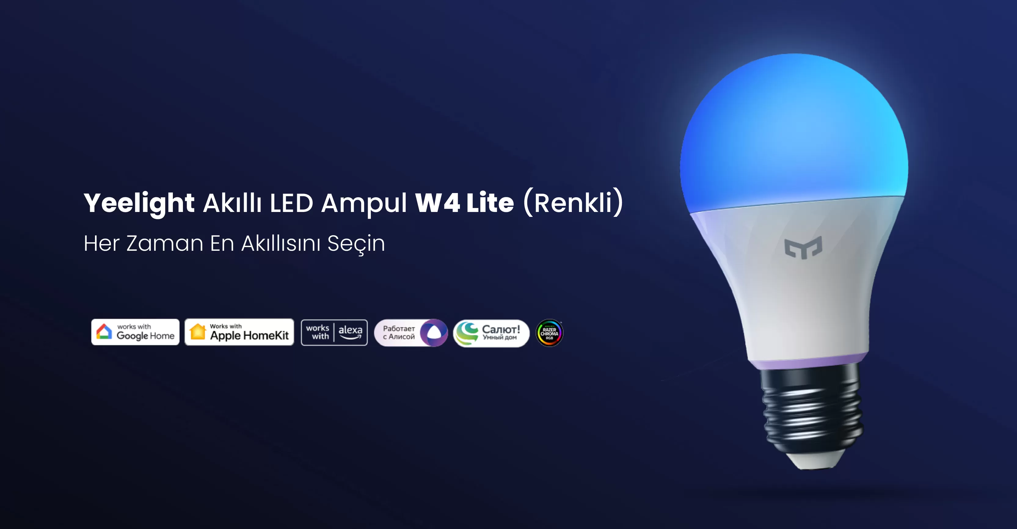 Yeelight W4 Lite LED Akıllı Ampul E27 (Renkli)